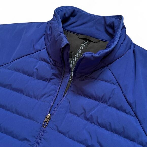 Lululemon Mens XXL Down for It All Vest Blue Goose Down Water Resistant - Picture 7 of 11